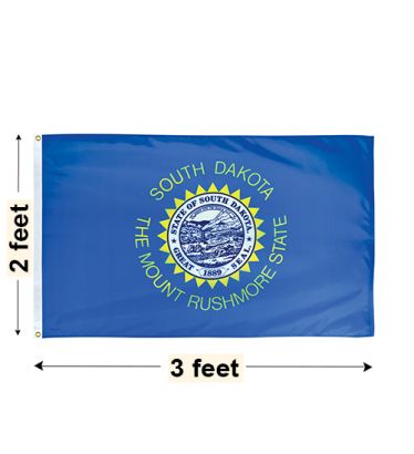 2'x3' South Dakota Nylon Outdoor Flag